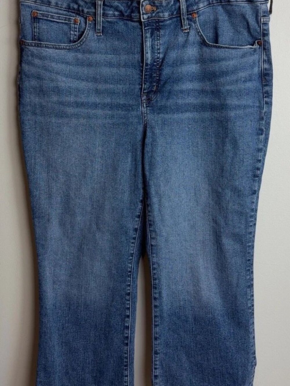 Madewell Cali Demi-Boot Jeans Plus Size 20W Blue Denim Stretch Women’s